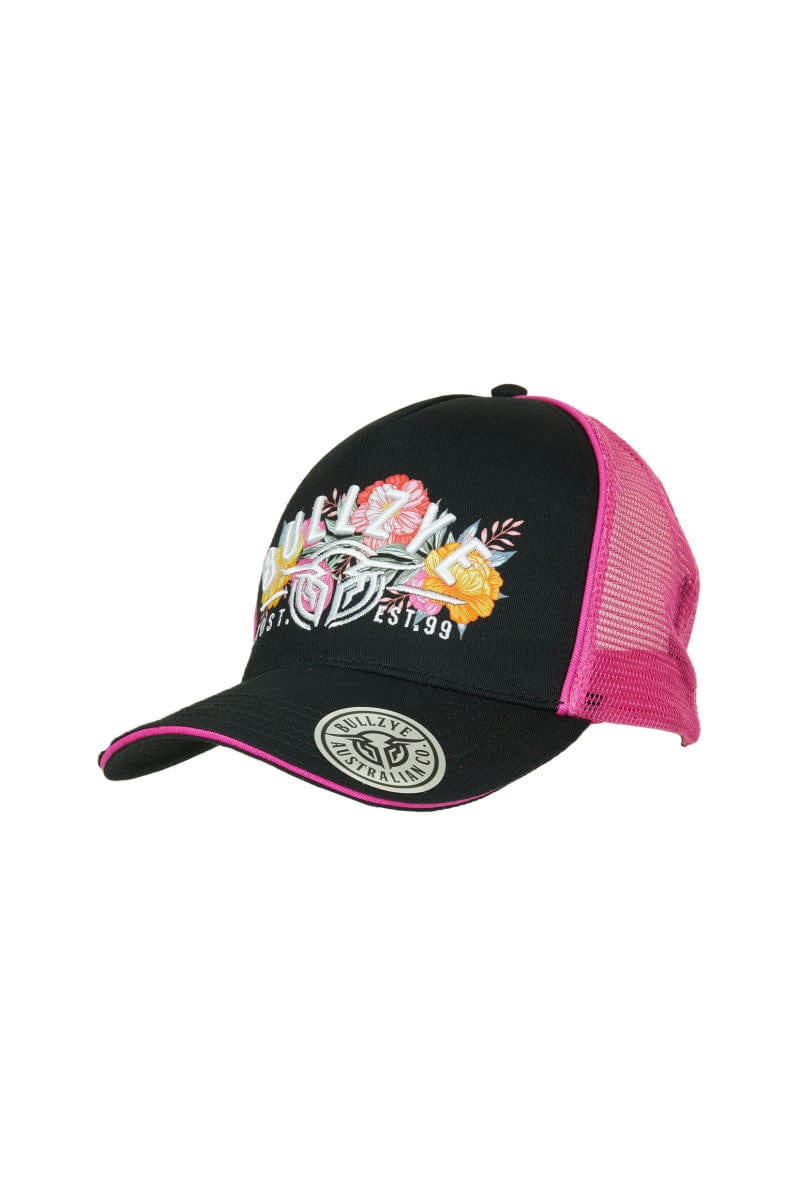 Bullzye Caps Black/Pink Bullzye Trucker Cap Mackay High Profile