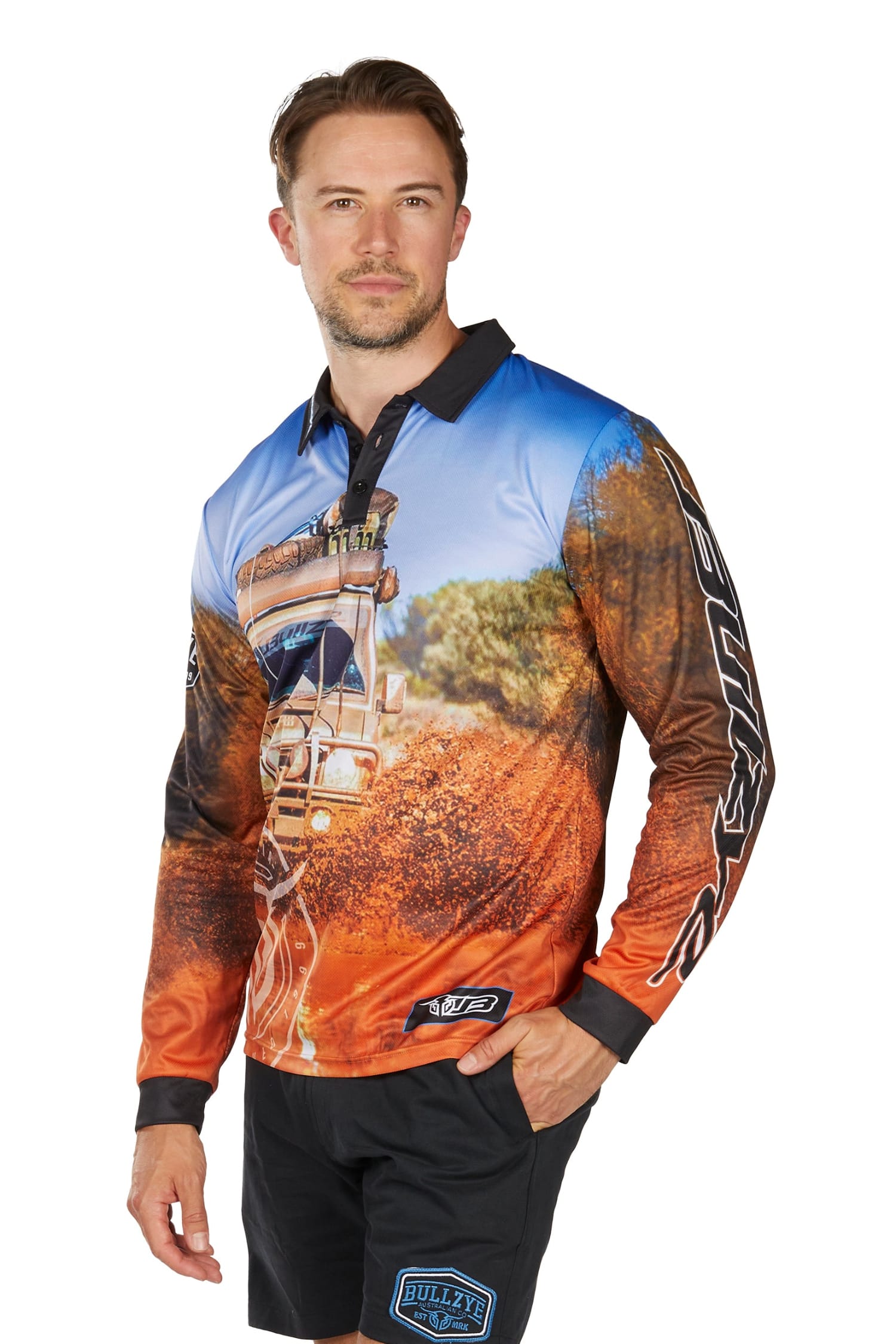 Bullzye Mens Shirts S / Multi Bullzye Shirt Mens Blazing