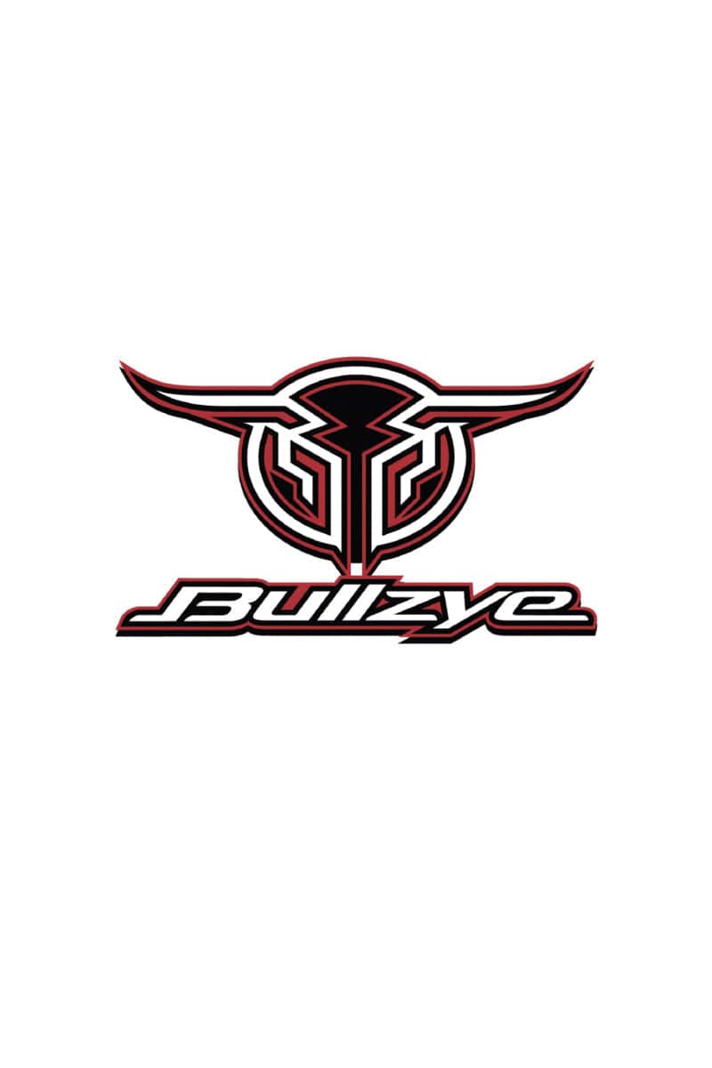 Bullzye Stickers - Decals Red Bullzye Sticker Logo Size A