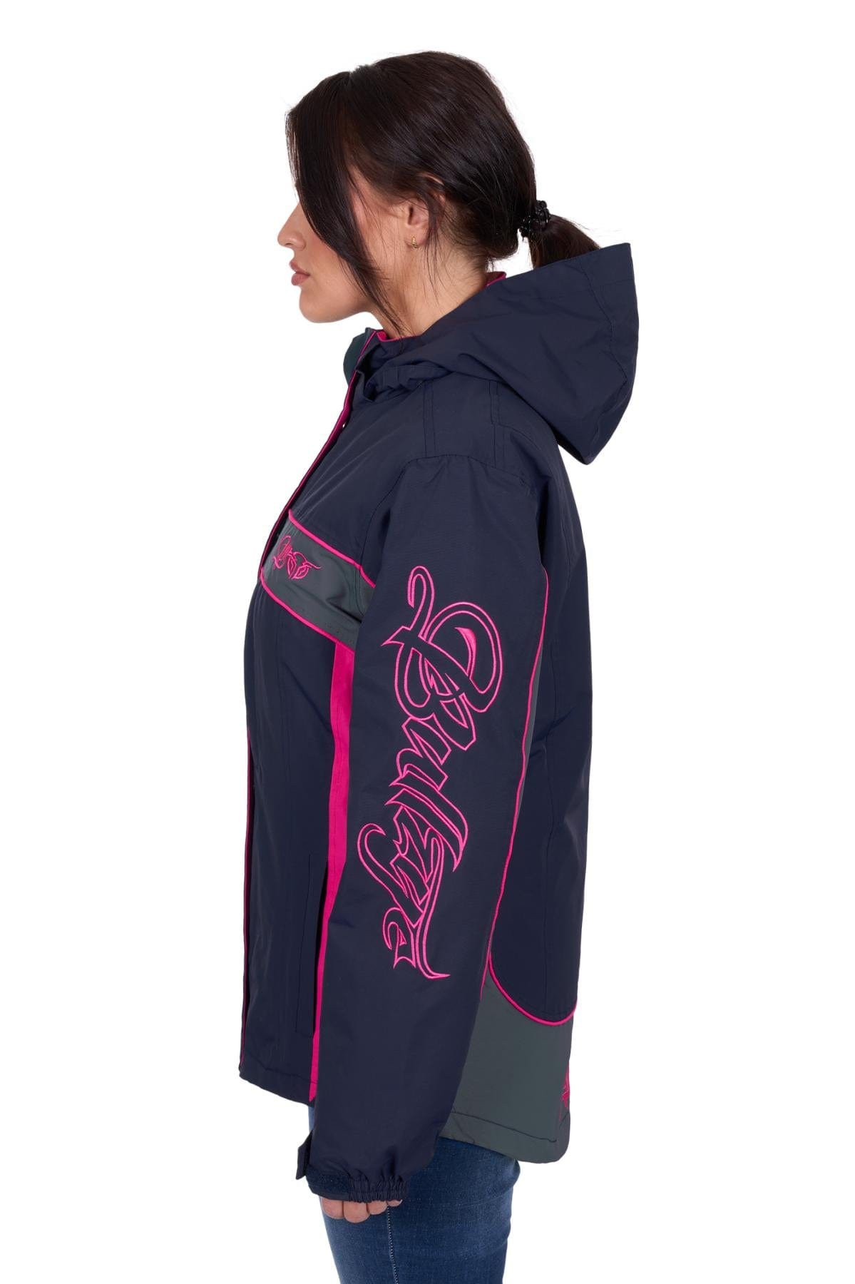 Bullzye Womens Jumpers, Jackets & Vests Bullzye Womens Carla Jacket Navy/Pink