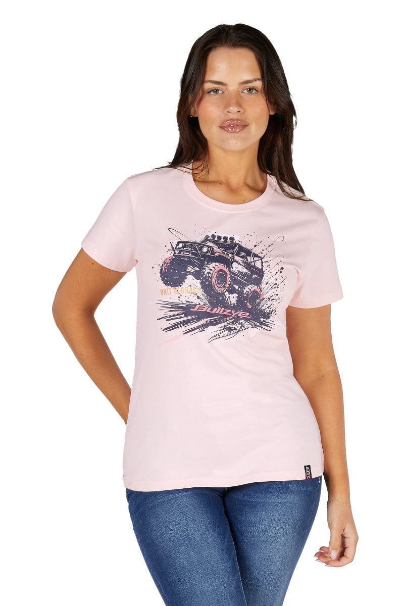 Bullzye Womens Shirts 08 / Blush Bullzye Tee Womens Grace