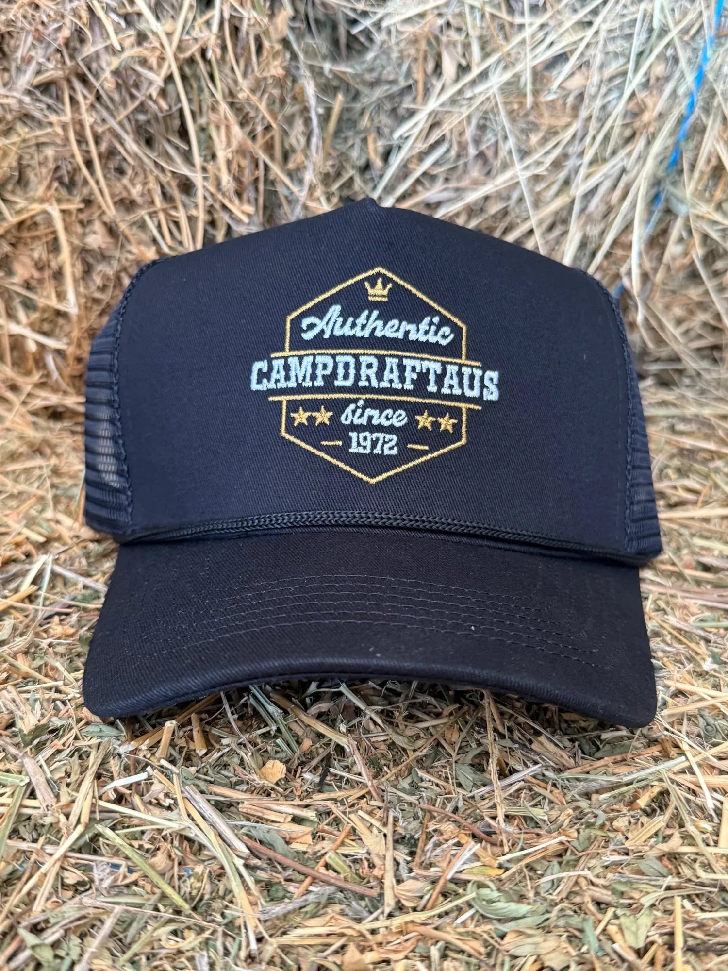 Campdraft Aus Caps Black Campdraft Aus Cap Heritage Cotton Trucker