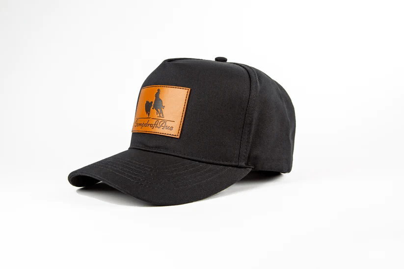 Campdraft Aus Caps Campdraft Aus Cap Black/ Leather Patch