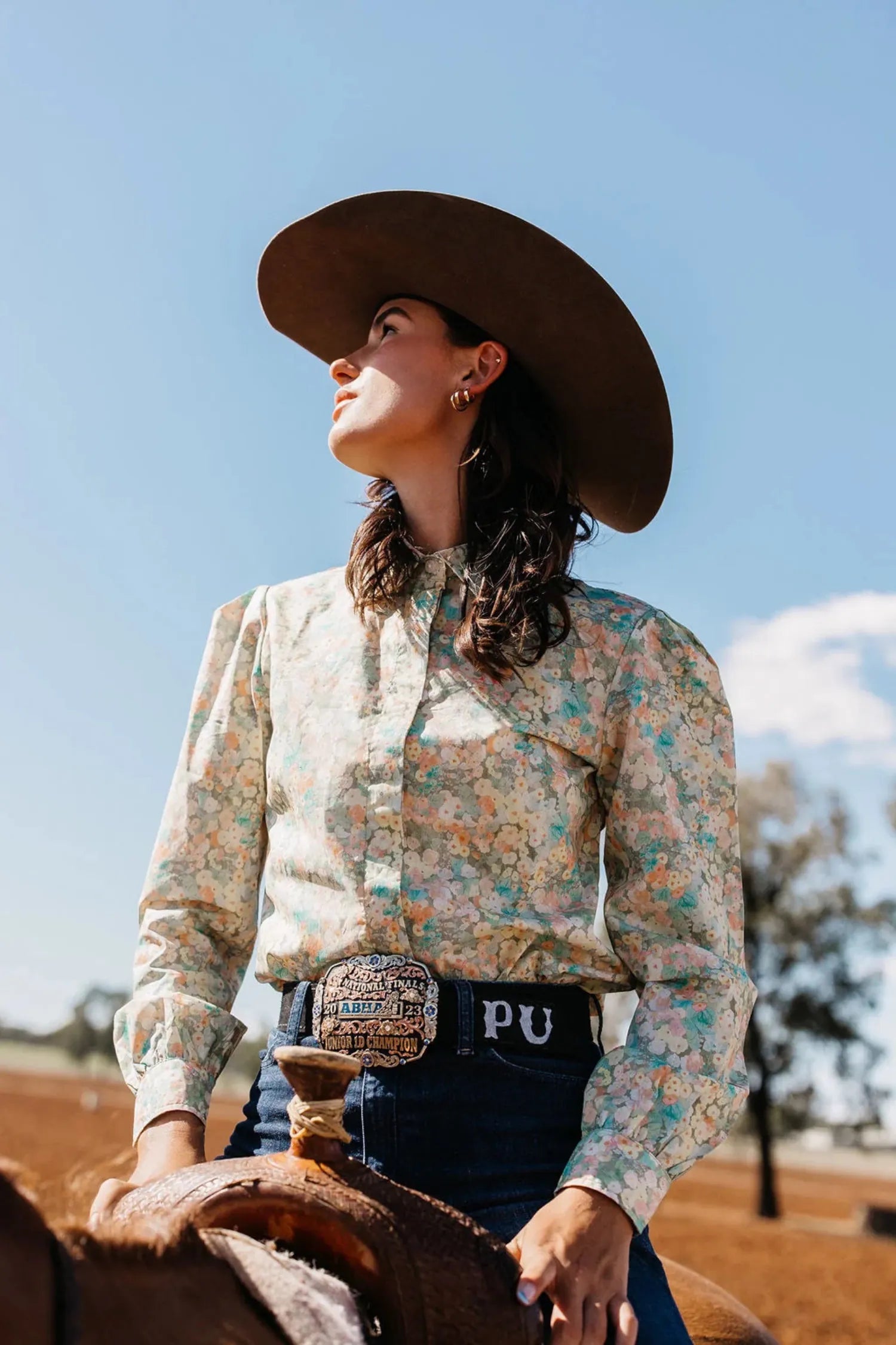 Campdraft Aus Womens Shirts 06 / Spring Floral Campdraft Aus Shirt Womens Ninety Spring Floral