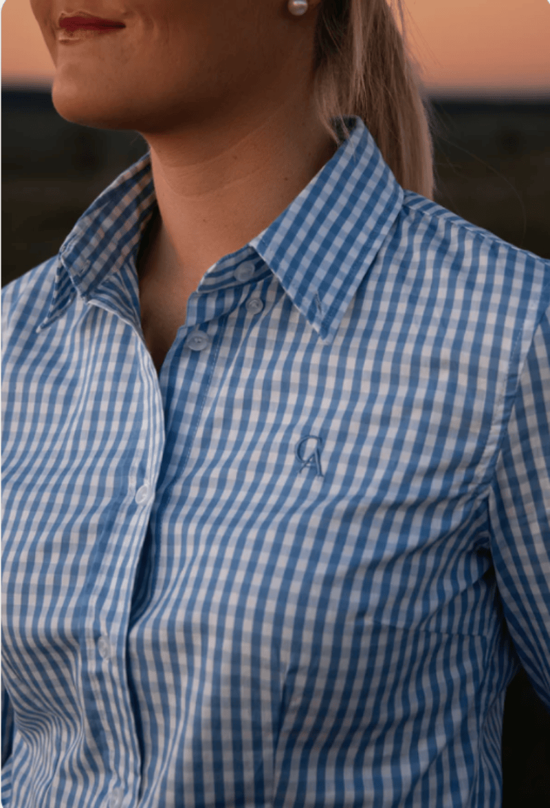 Campdraft Aus Womens Shirts Campdraft Aus Shirt Womens Slim Fit Check