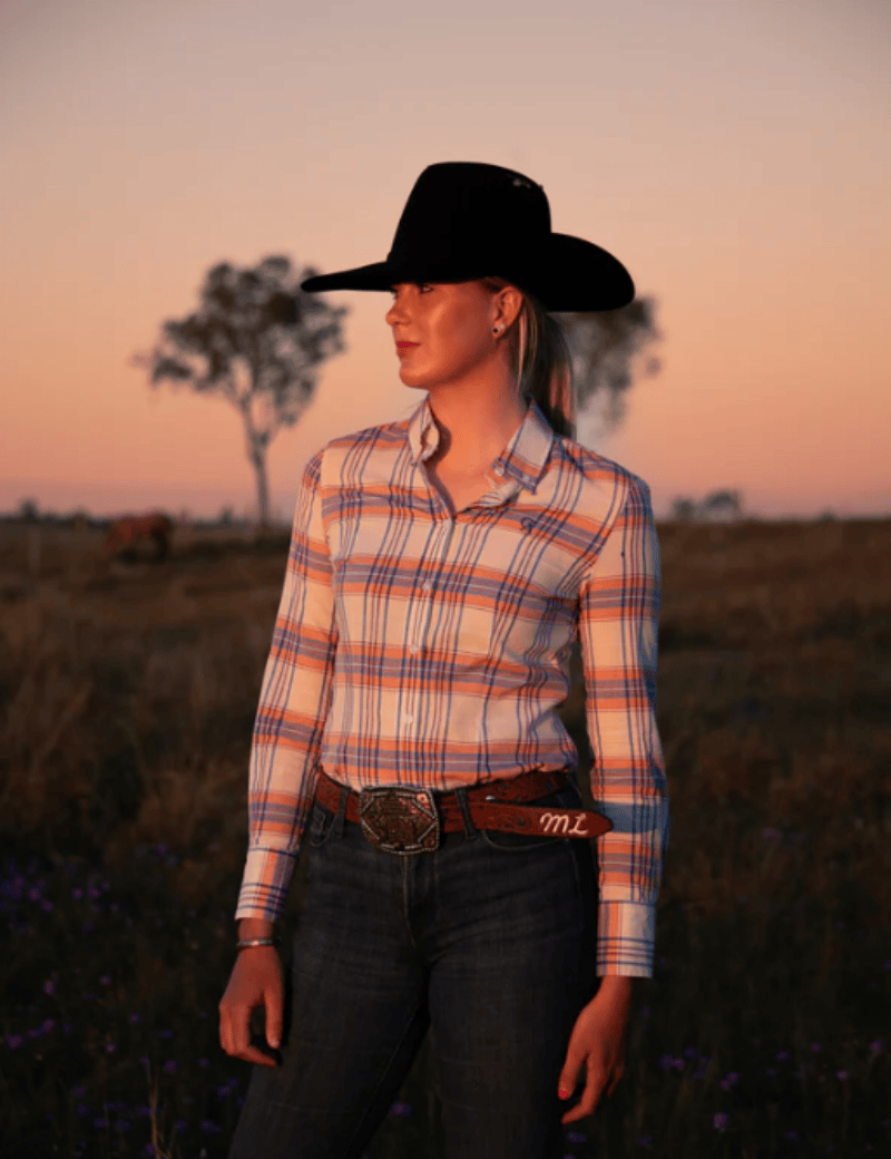Campdraft Aus Womens Shirts Campdraft Aus Shirt Womens Slim Fit Plaid