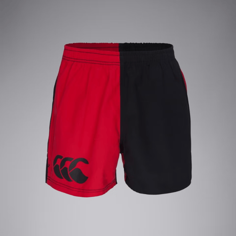 Canterbury Kids Shorts- Skirts - Dresses 08 / Scarlet/Black Canterbury Shorts Kids Cotton Twill Harlequin