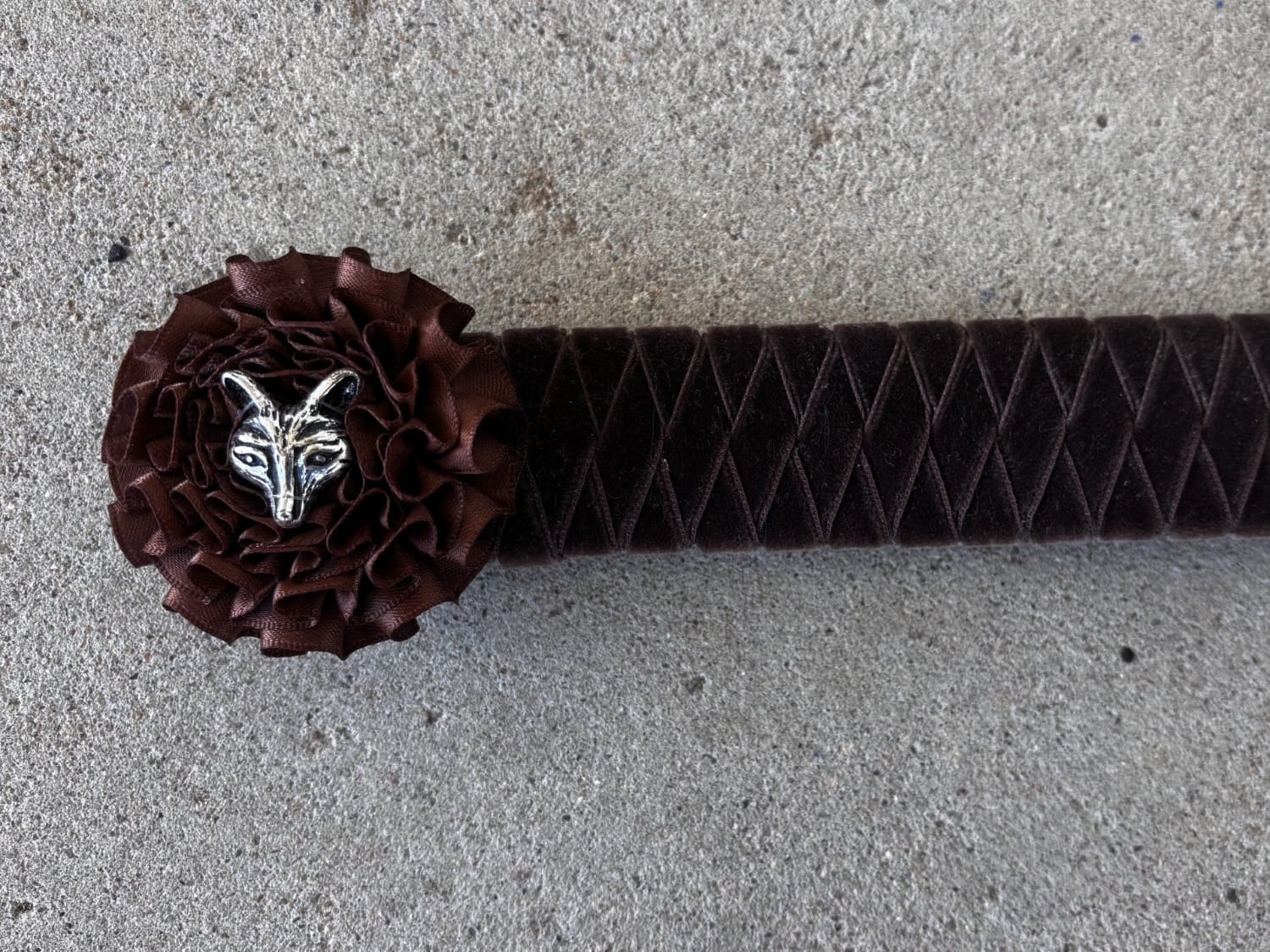 Champions Choice Bridle Accessories Full/15in / Brown/Silver Fox Champion Choice Browband Hunter
