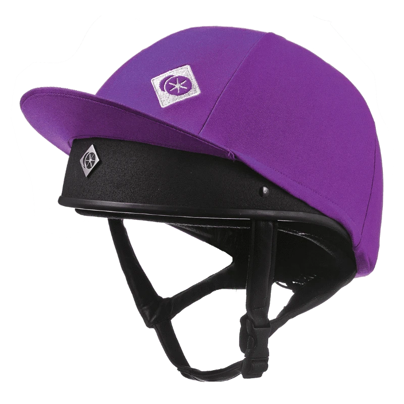 Charles Owen Helmet Accessories Purple Charles Owen Helmet Cover Lycra Silk