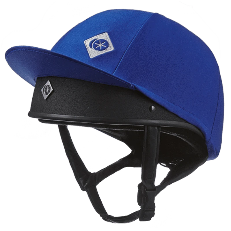 Charles Owen Helmet Accessories Royal Blue Charles Owen Helmet Cover Lycra Silk