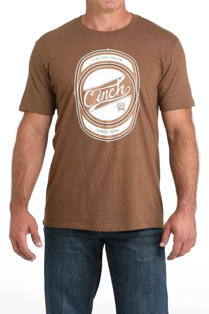 Cinch Mens Shirts S / Brown Cinch Tee Mens Logo
