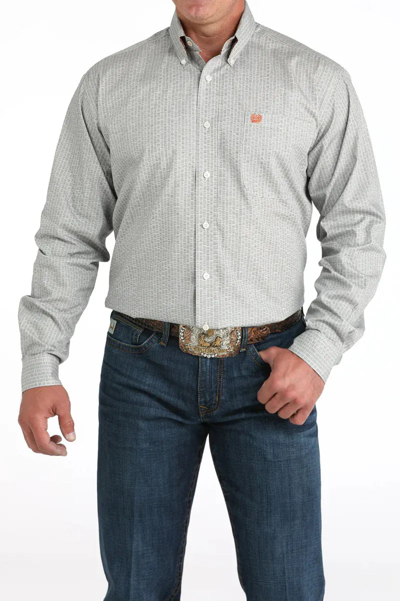 Cinch Mens Shirts S / Cream Cinch Shirt Mens Cotton Print