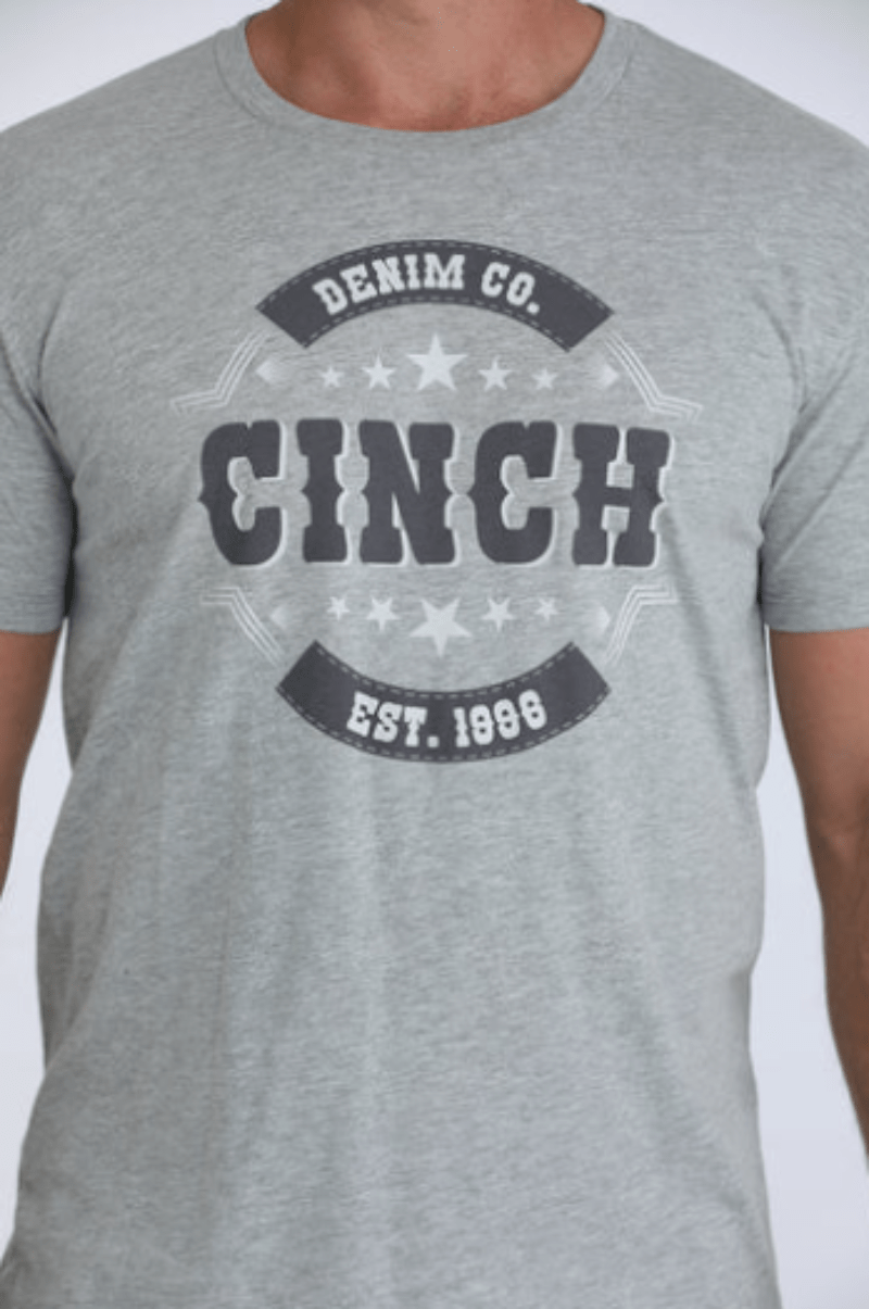 Cinch Mens Shirts S / Grey Cinch Tee Mens Denim Co