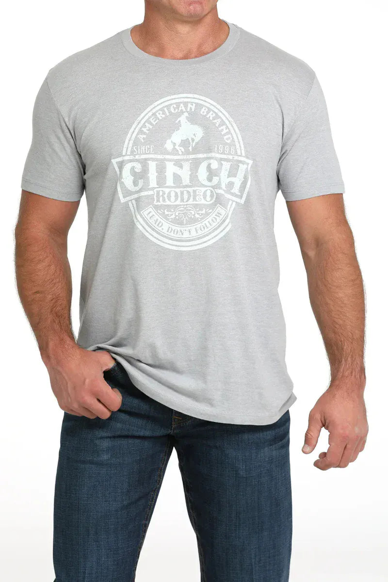 Cinch Mens Shirts S / Grey Cinch Tee Mens Logo
