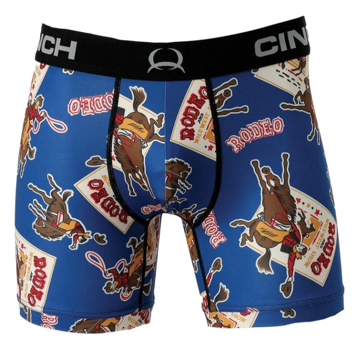 Cinch Mens Shorts S / Royal Blue Cinch Underwear Mens Printed Royal Blue