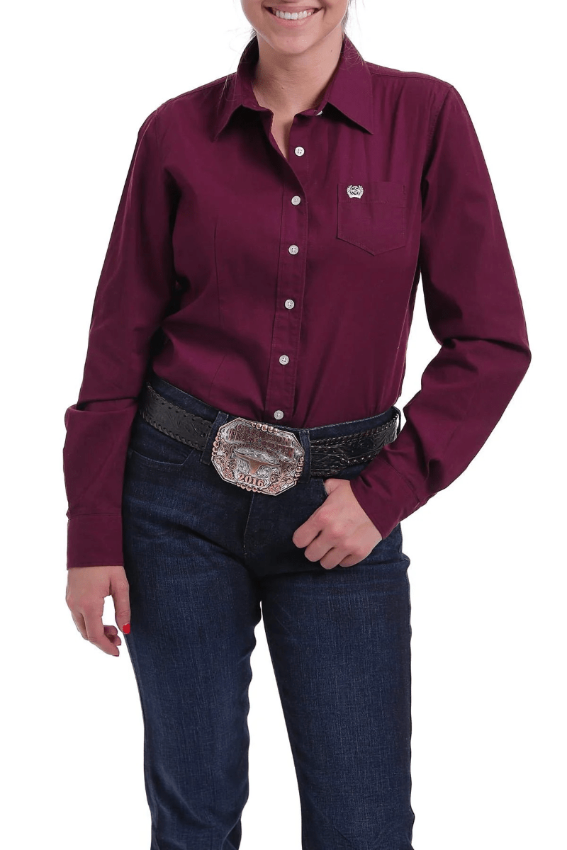 Cinch Womens Shirts Cinch Shirt Womens Arena Burgundy