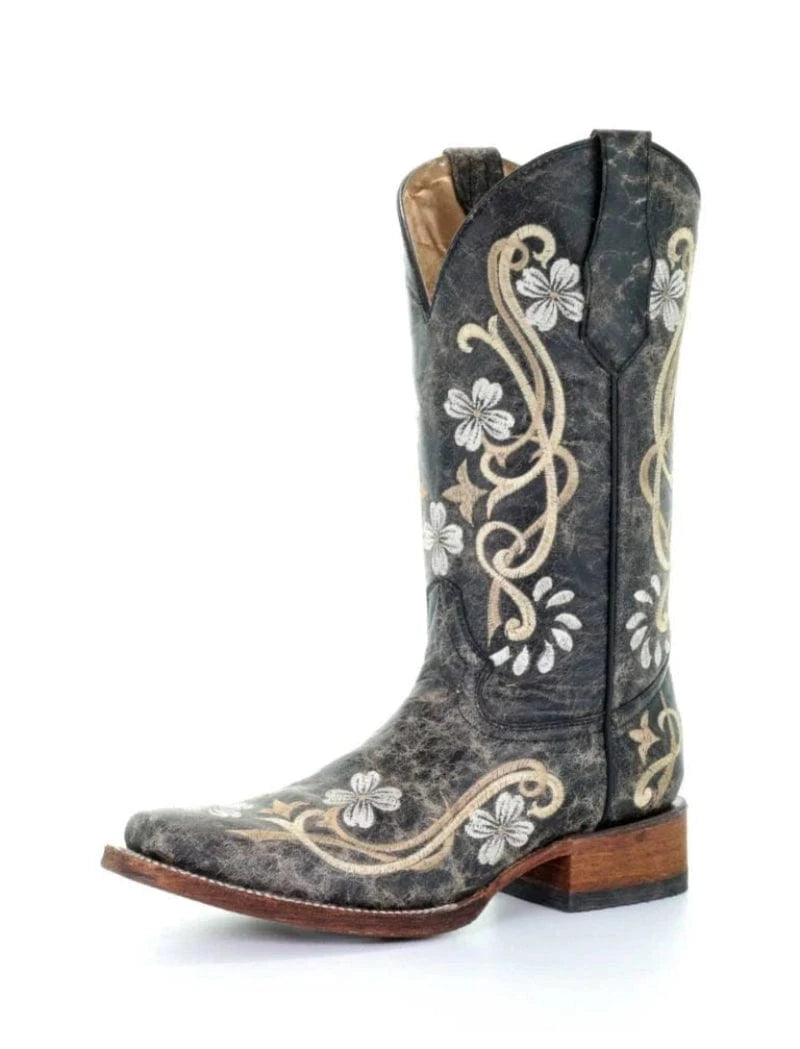 Circle G Womens Boots - Shoes WMN 8 / Multi Colour Circle G Boots Womens Floral Embroidery Square Toe