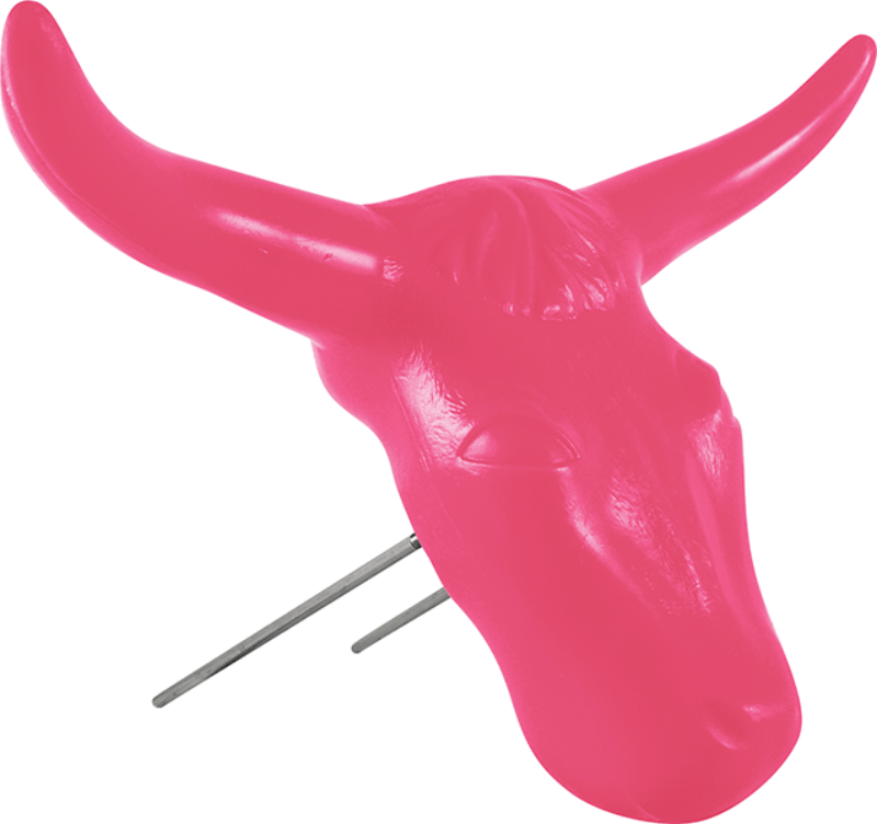 Classic Equine Rodeo Equipment Pink Classic Equine Steer Head Logo