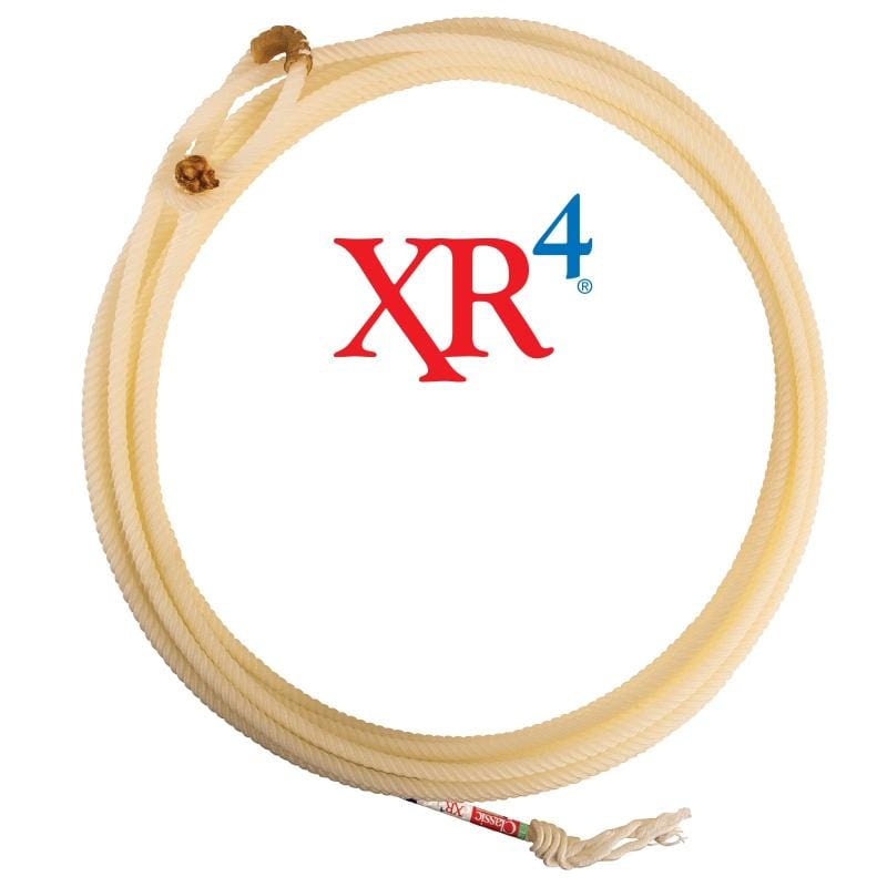 Classic Rodeo Equipment 30ft/Medium Soft / White Classic XR4 Team Rope 3/8in