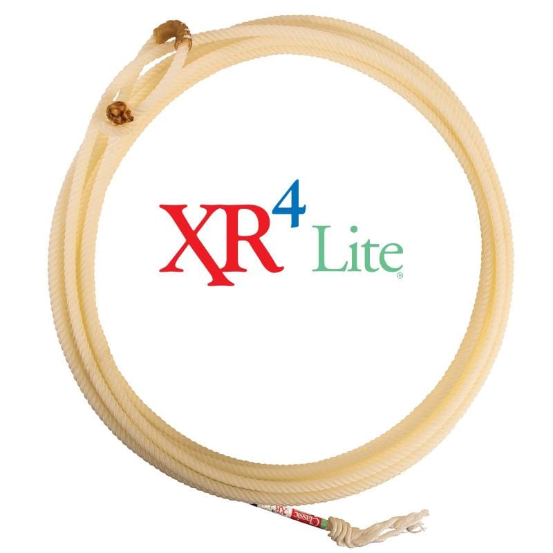 Classic Rodeo Equipment 35ft/Medium / White Classic XR4 Lite Team Rope 3/8in