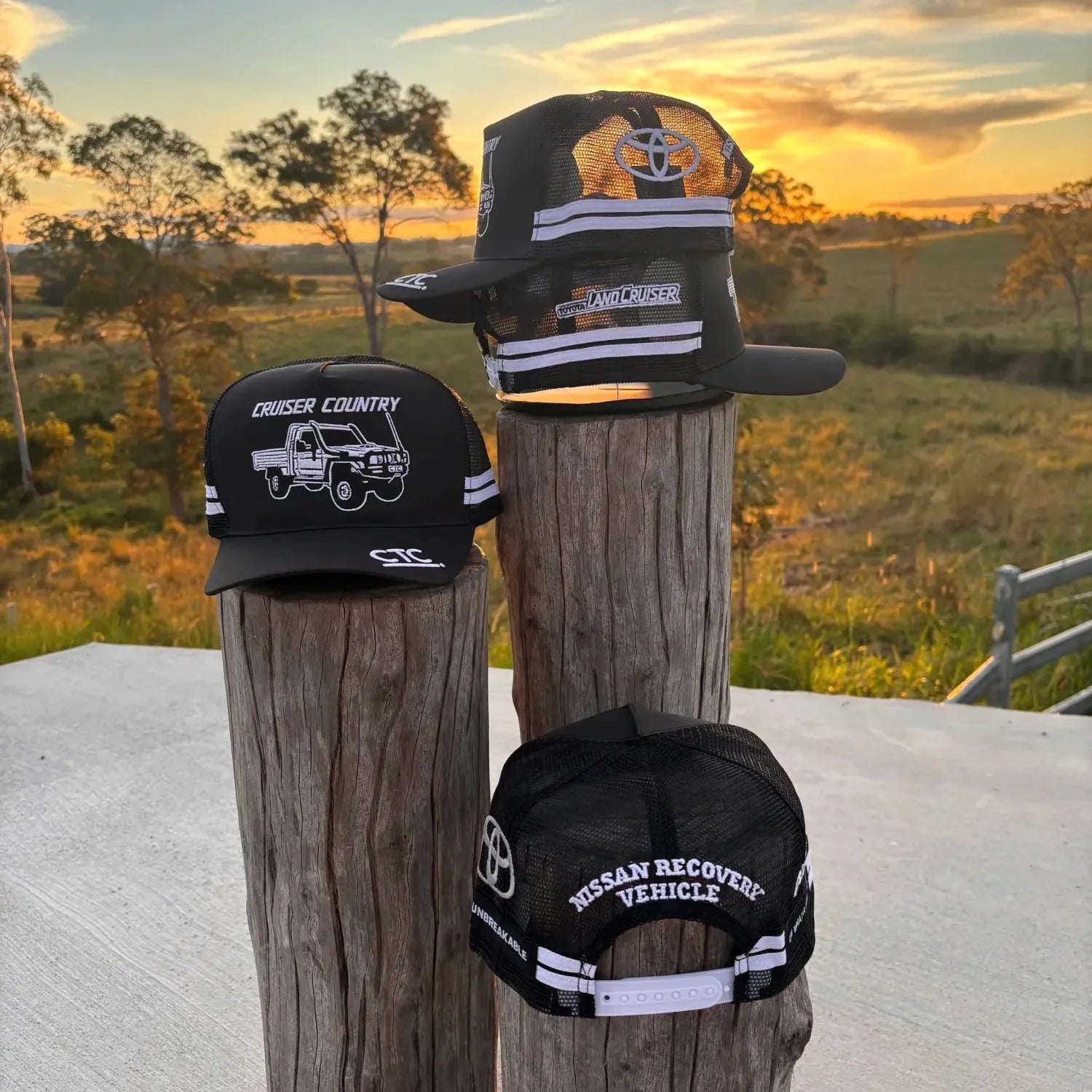 Country Trucker Caps Caps Black/White CTC Cap Trucker 75 Series Cruiser Country