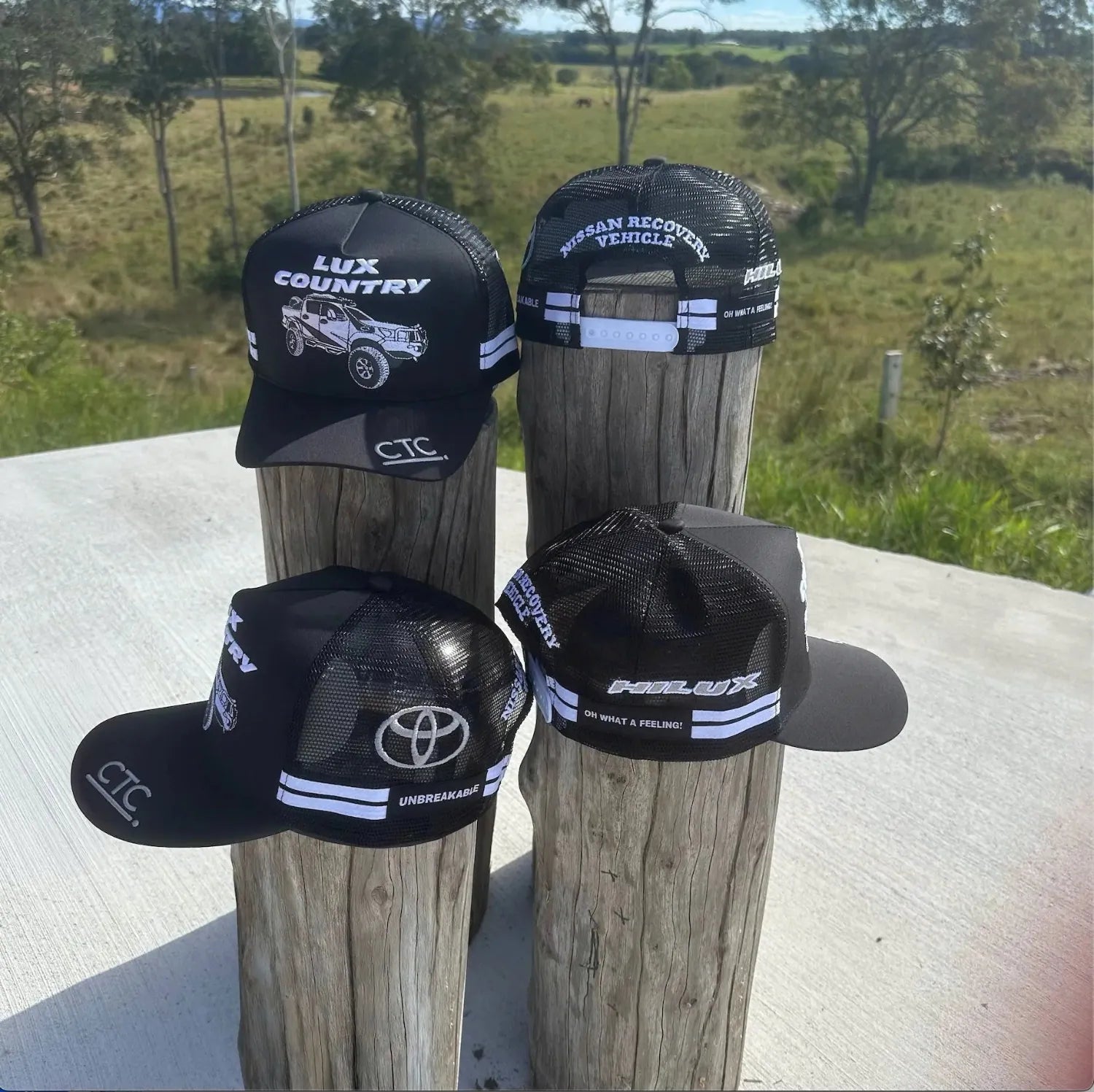 Country Trucker Caps Caps Black/White CTC Cap Trucker Lux Country