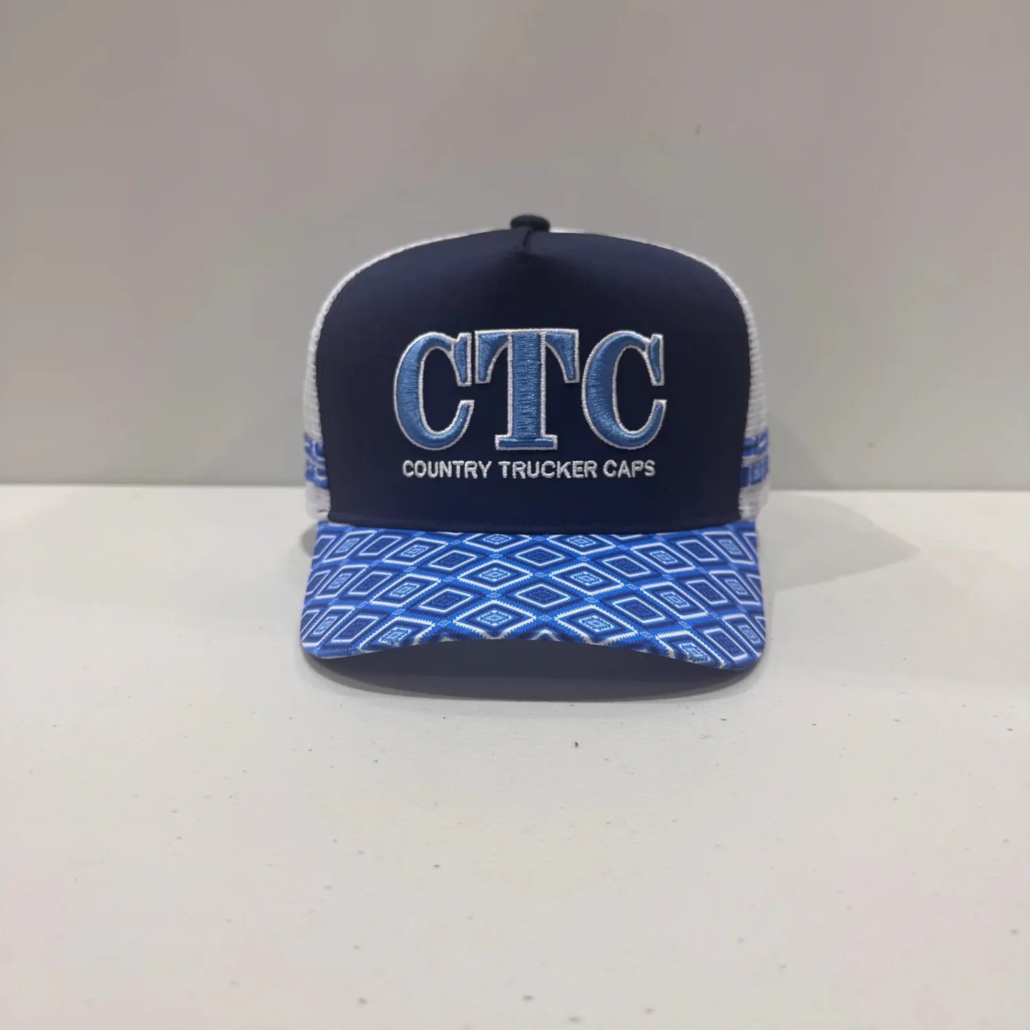 Country Trucker Caps Caps Blue CTC Cap Trucker Aztec Range Medium Peak