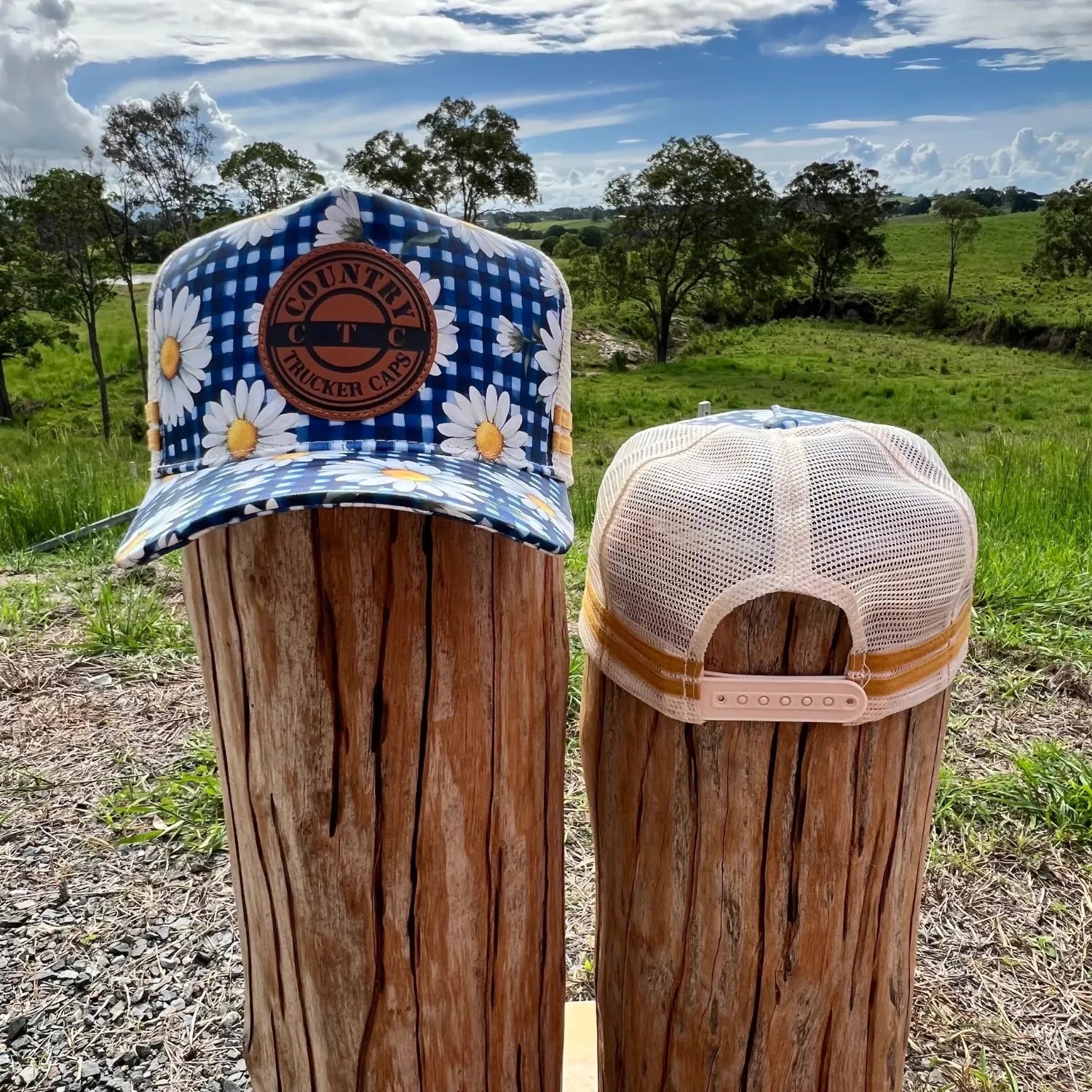 Country Trucker Caps Caps Navy CTC Cap Trucker Daisy Chain High Peak