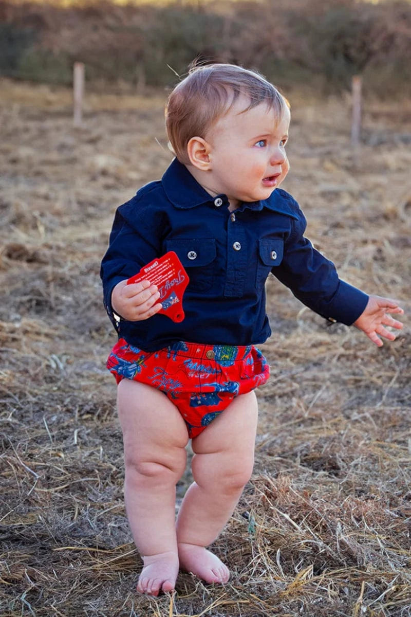 Crowbar Baby Cowkids 03 Months Crowbar Diaper Cover Infant Chainsaw