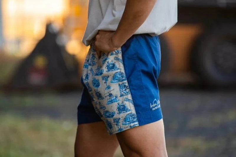 Crowbar Mens Shorts Crowbar Shorts Mens Pauly Harlequin Drill