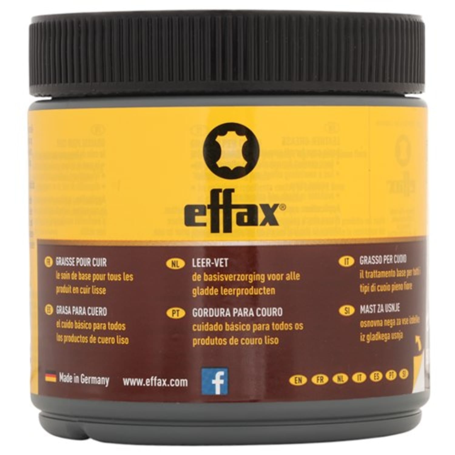 Effax Vet - Feed 500ML Effax Leather Grease Black
