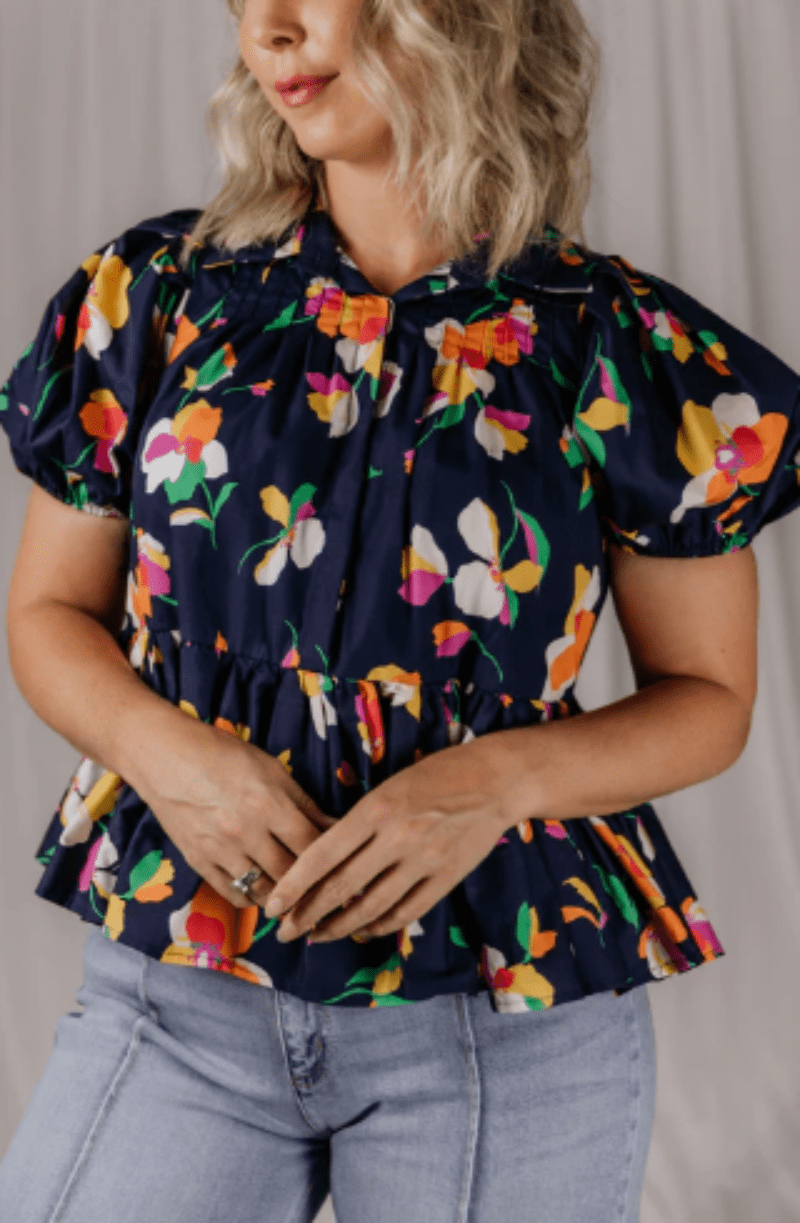 ELJAY Womens Shirts Eljay Top Womens Oriel Azure