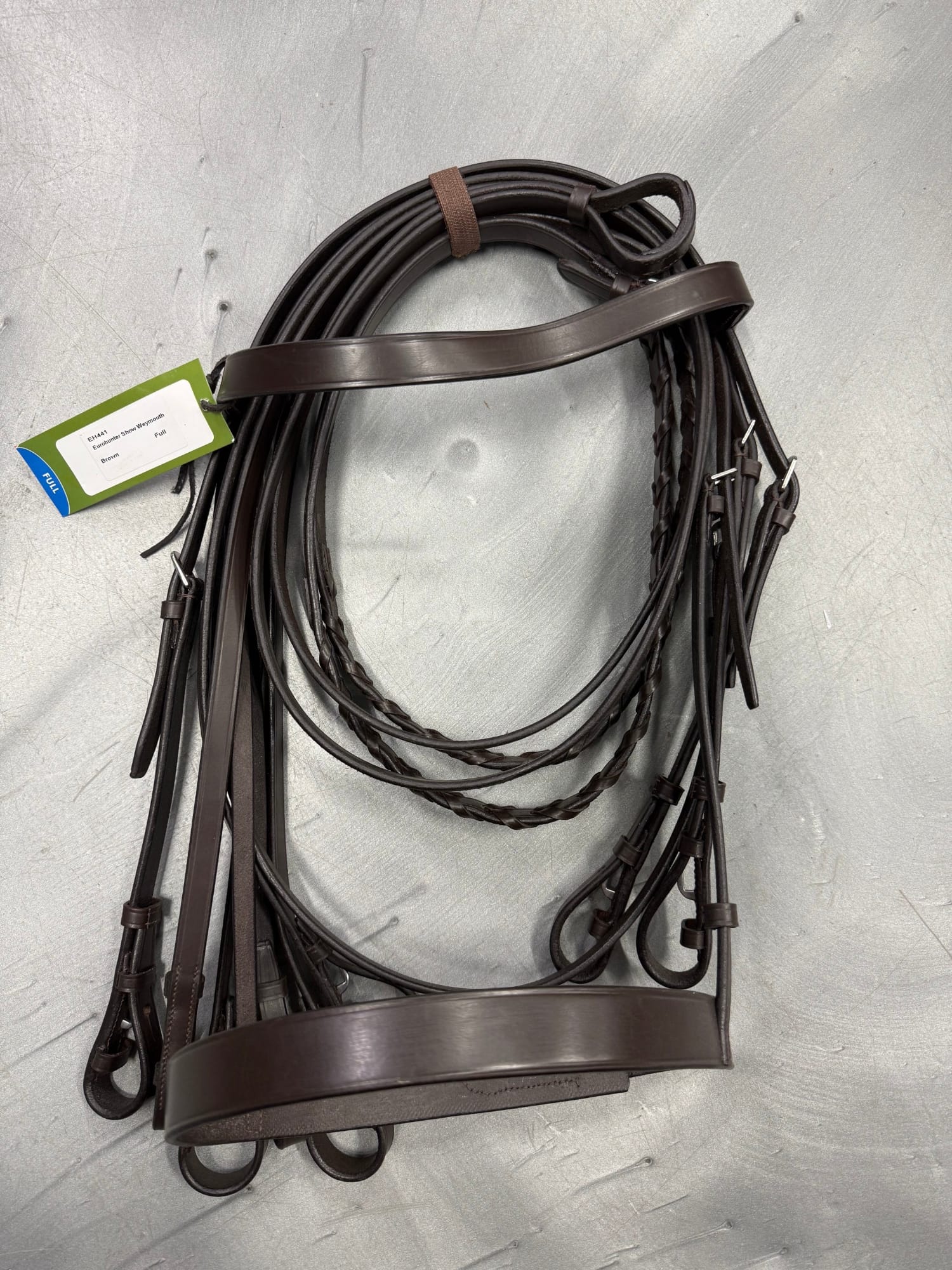 Eurohunter Bridles Small Pony / Brown Eurohunter Bridle Weymouth Show