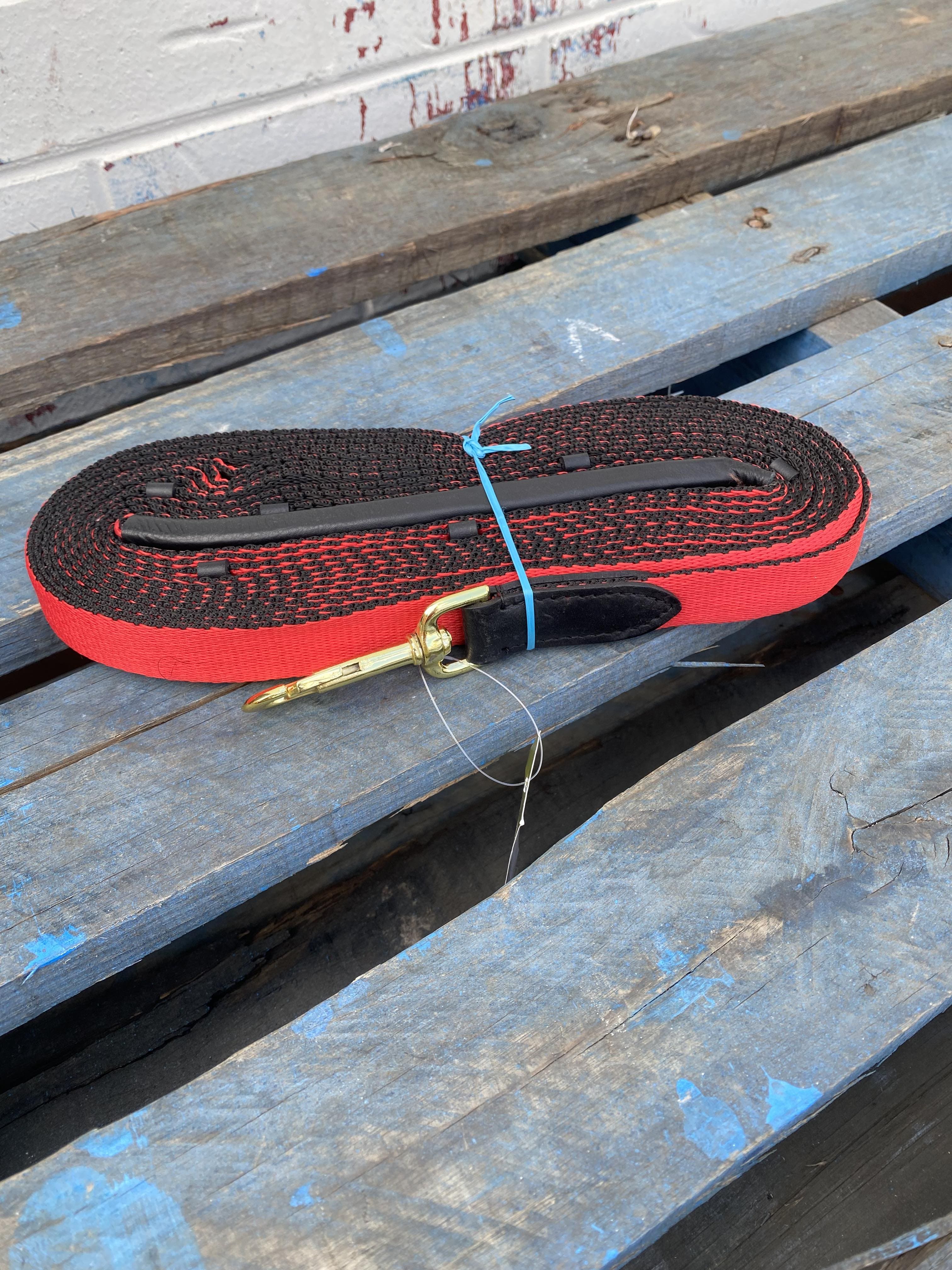 Eurohunter Training Equipment Black Eurohunter Lunge Rein Red/Black