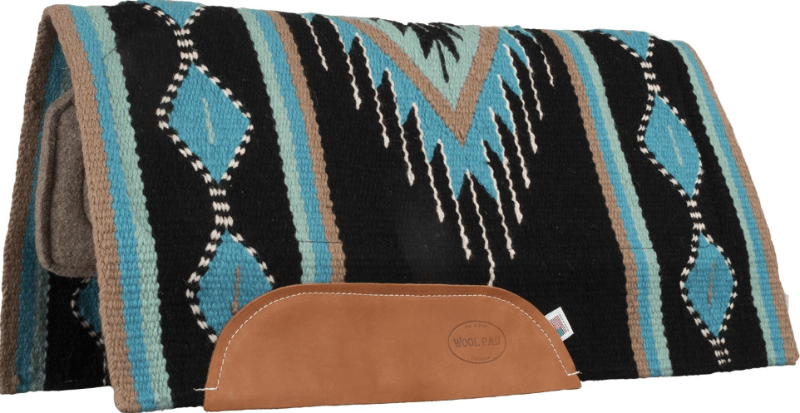 Ezy Ride Saddle Pads Western Turquoise/Black Ezy Ride Saddle Pad Del Rio