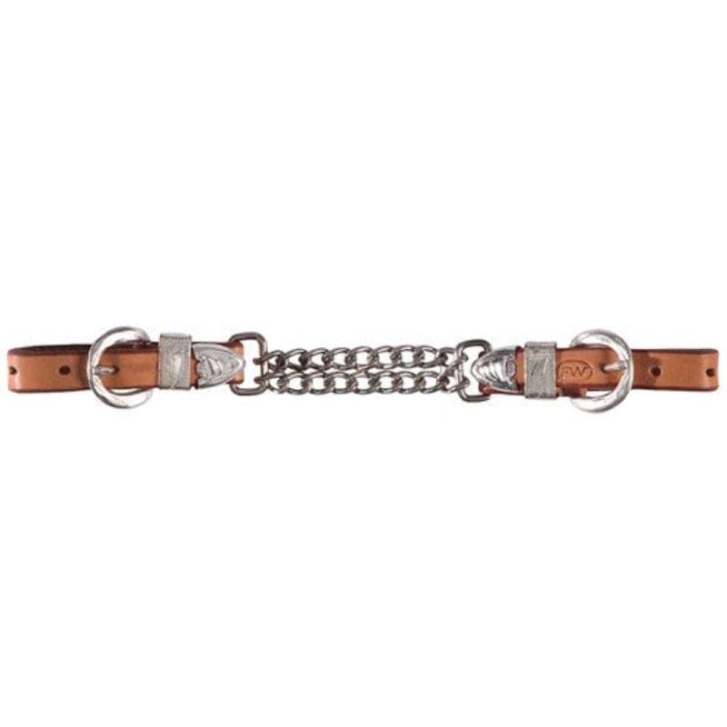 Fort Worth Bits Fort Worth Double Curb Chain w/Silver Natural