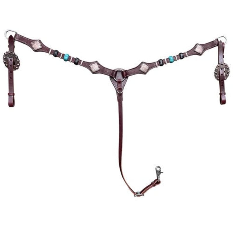 Fort Worth Breastplates & Martingales Brown Fort Worth Breastcollar Diamond (FOR25-1030)
