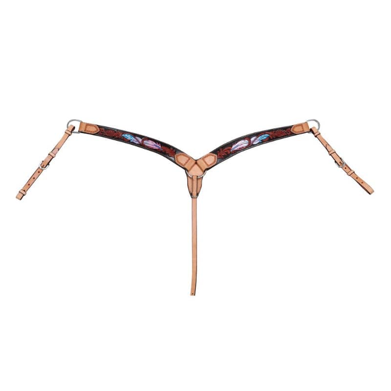 Fort Worth Breastplates - Martingales Cob/Full Fort Worth Breastcollar Pink Apache