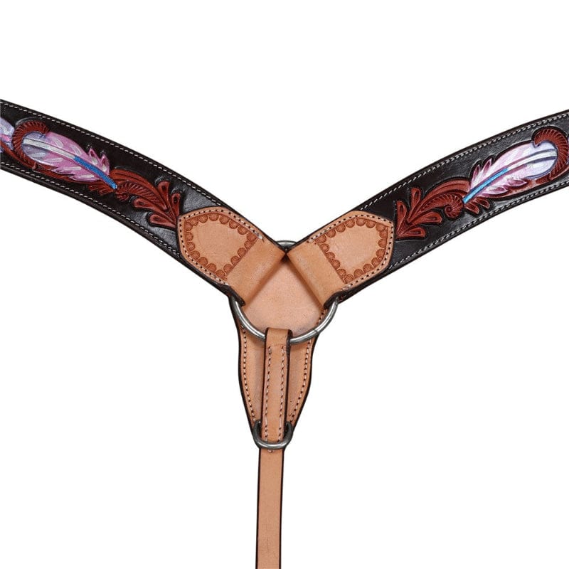 Fort Worth Breastplates - Martingales Cob/Full Fort Worth Breastcollar Pink Apache