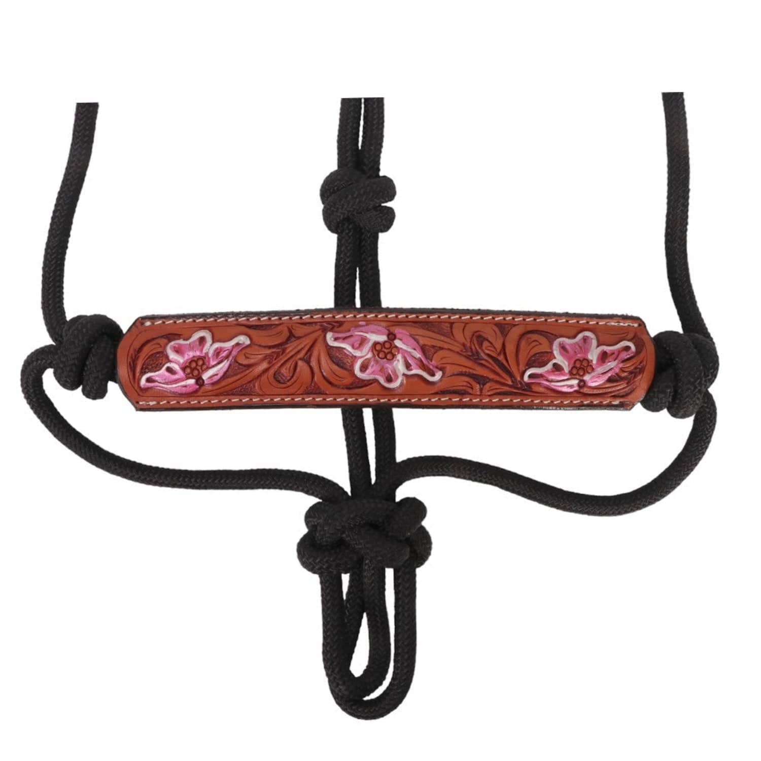 Fort Worth Halters Pink Fort Worth Halter Leather Nose