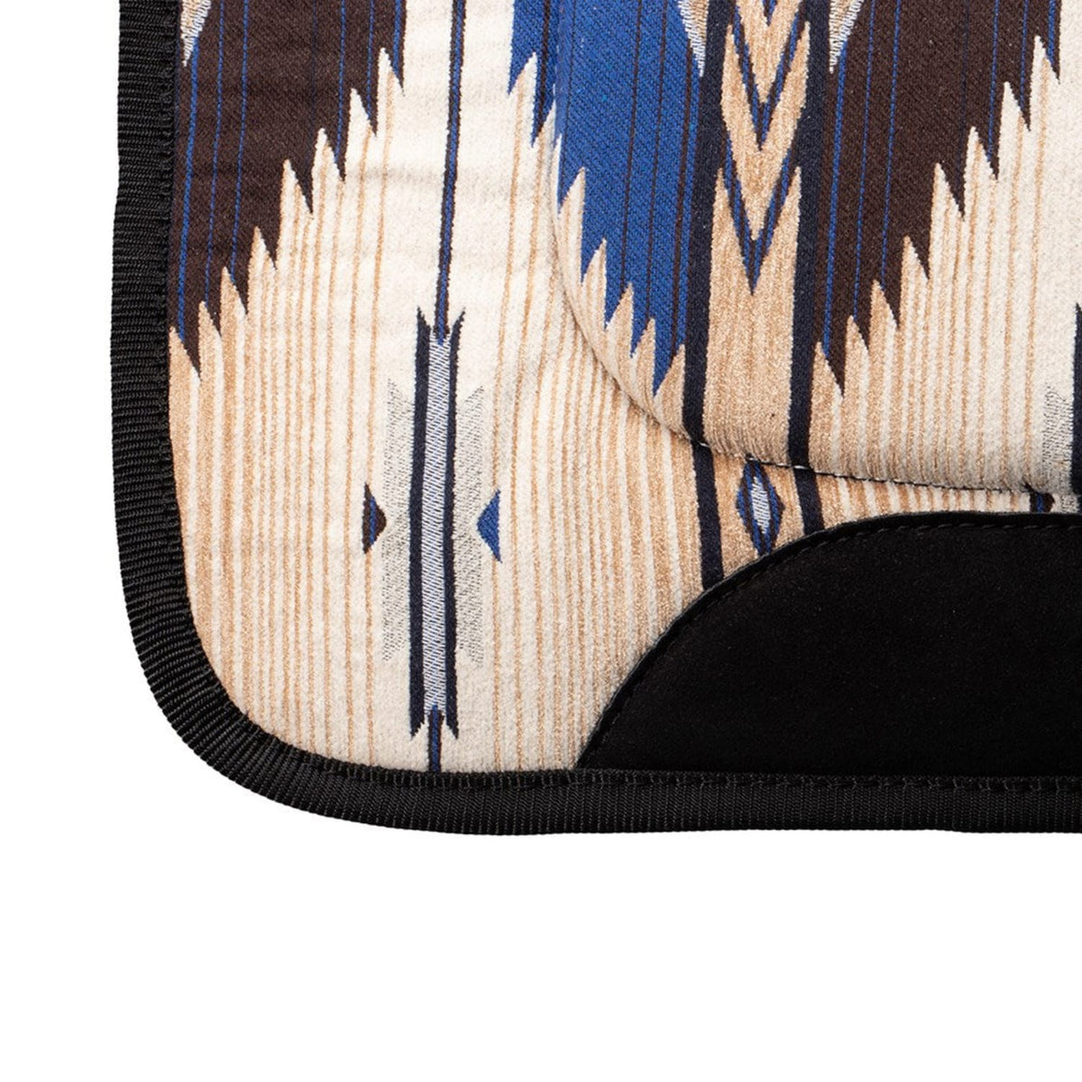 Fort Worth Saddle Pads Western Blue Fort Worth Contoured Saddlepad 30inx30in