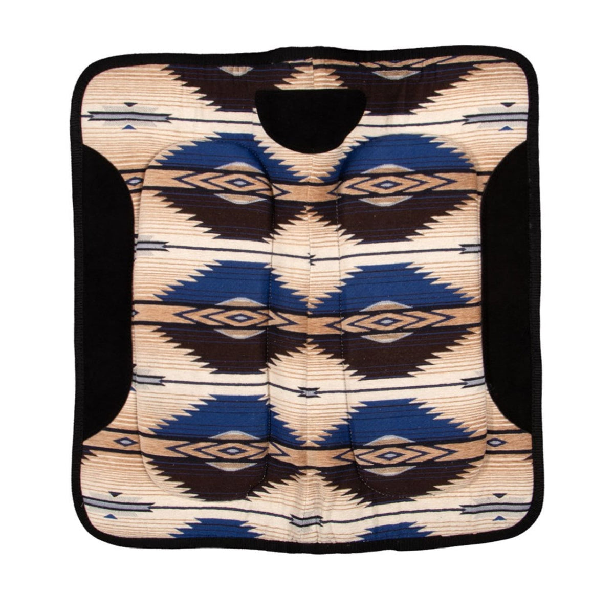 Fort Worth Saddle Pads Western Blue Fort Worth Contoured Saddlepad 30inx30in