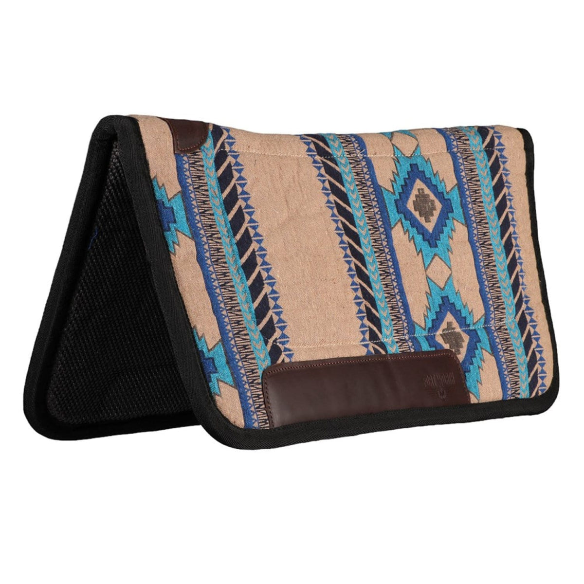 Fort Worth Saddle Pads Western Turquoise Fort Worth Contoured 32inx32in Saddle Pad