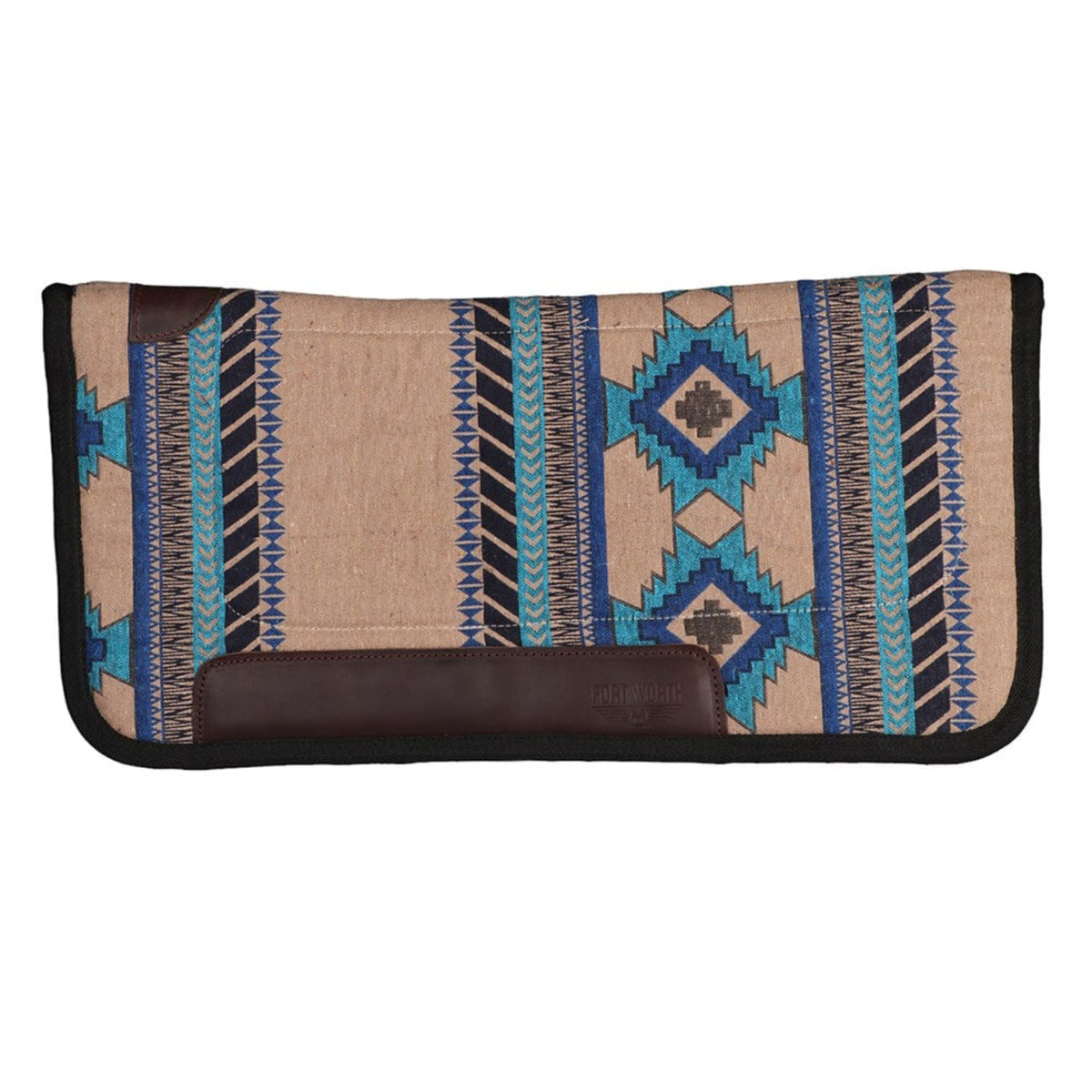 Fort Worth Saddle Pads Western Turquoise Fort Worth Contoured 32inx32in Saddle Pad