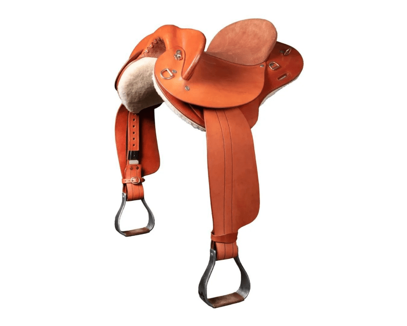 Fort Worth Saddles 17in / Tan Fort Worth Swinging Fender Saddle Adjustable Gullet