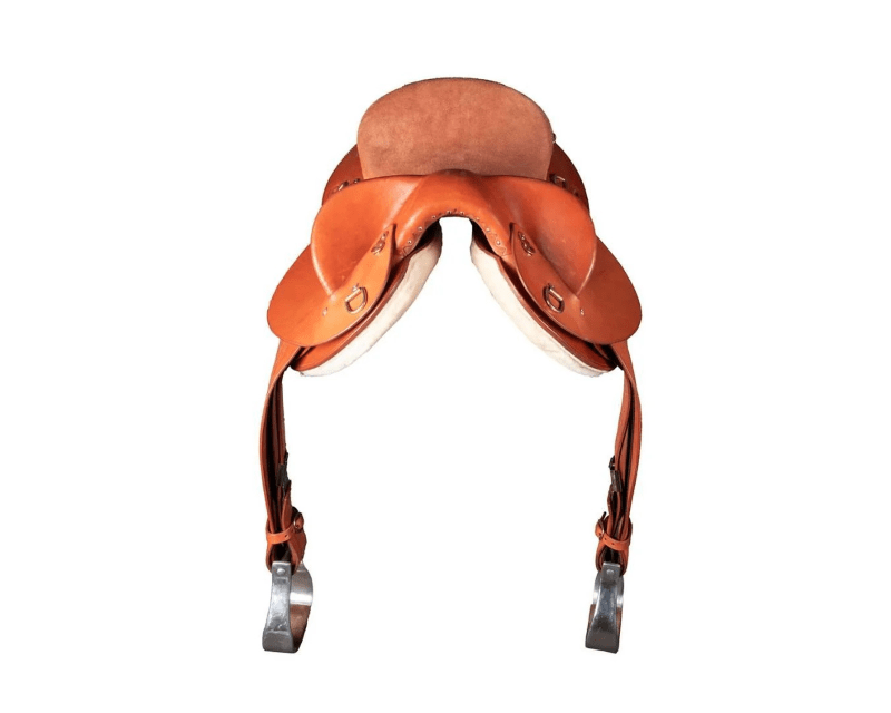 Fort Worth Saddles 17in / Tan Fort Worth Swinging Fender Saddle Adjustable Gullet