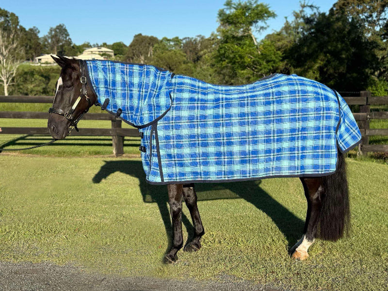 G-Country Summer Horse Rugs G-Country PVC Mesh Mini Combo Blue