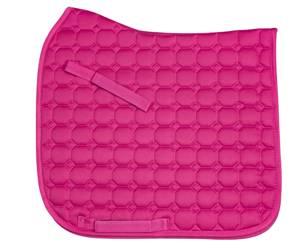 Gala Equine Saddle Pads English Pony / Hot Pink Gala Equine Saddle Pad Quilted Dressage