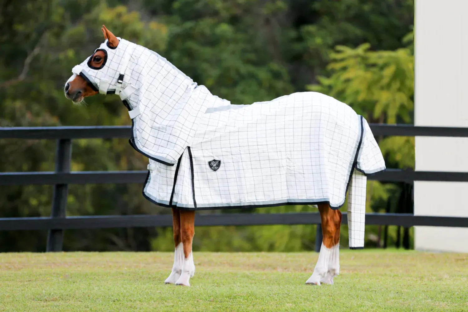 Gala Equine Summer Horse Rugs 4ft3 / Black/Platinum Trim Gala Equine Hooded Combo Signature Ripstop