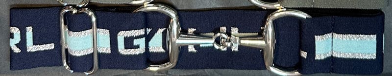 Giddy Up Girl Kids Belts Navy Giddy Up Girl Belt Girls Arabella Snaffle Bit Stretch